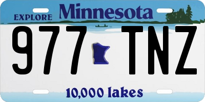 MN license plate 977TNZ