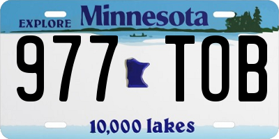 MN license plate 977TOB