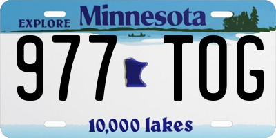MN license plate 977TOG