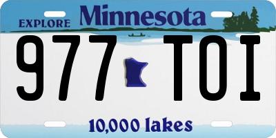 MN license plate 977TOI