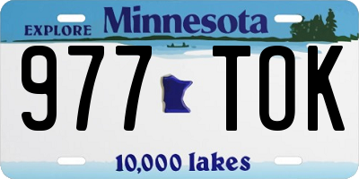 MN license plate 977TOK