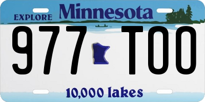 MN license plate 977TOO
