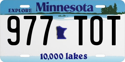 MN license plate 977TOT