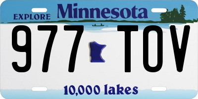 MN license plate 977TOV