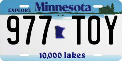 MN license plate 977TOY