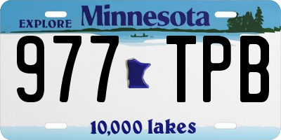 MN license plate 977TPB