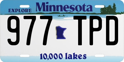 MN license plate 977TPD