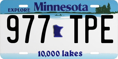 MN license plate 977TPE