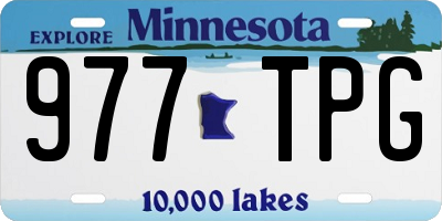 MN license plate 977TPG