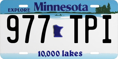 MN license plate 977TPI