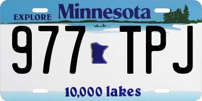 MN license plate 977TPJ