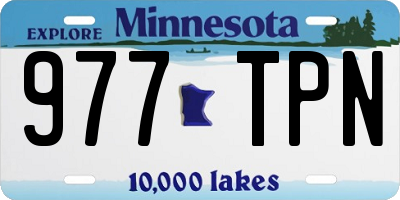 MN license plate 977TPN