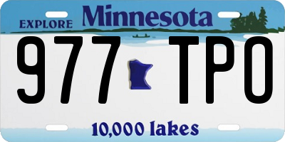MN license plate 977TPO