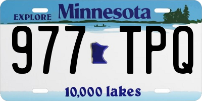 MN license plate 977TPQ
