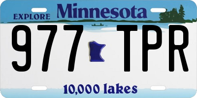 MN license plate 977TPR