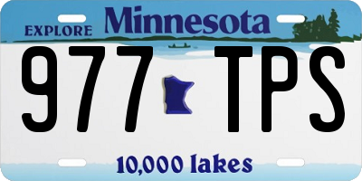 MN license plate 977TPS