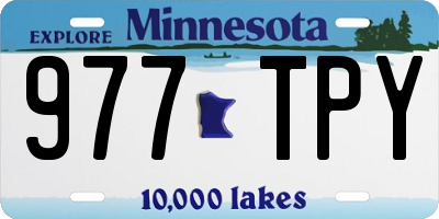 MN license plate 977TPY