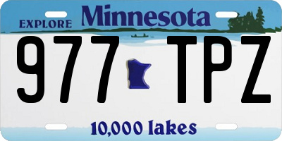 MN license plate 977TPZ