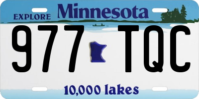MN license plate 977TQC