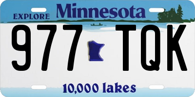 MN license plate 977TQK