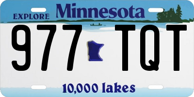 MN license plate 977TQT