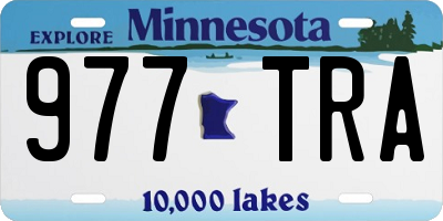 MN license plate 977TRA