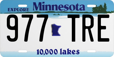 MN license plate 977TRE