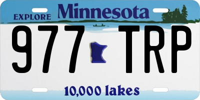 MN license plate 977TRP