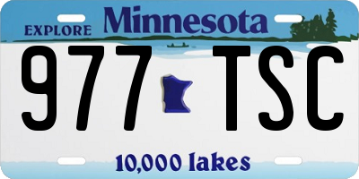 MN license plate 977TSC