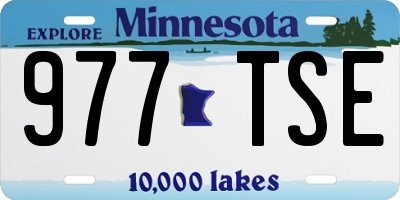 MN license plate 977TSE