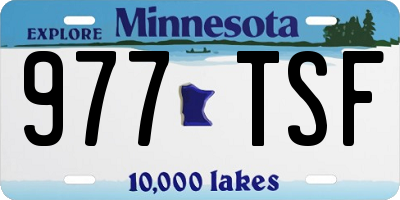 MN license plate 977TSF