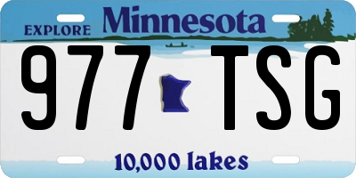 MN license plate 977TSG