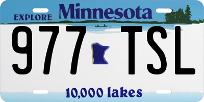 MN license plate 977TSL