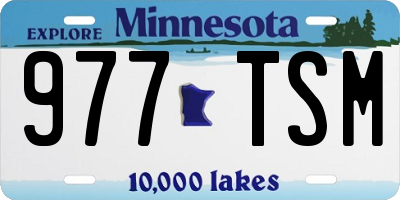 MN license plate 977TSM