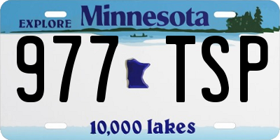 MN license plate 977TSP