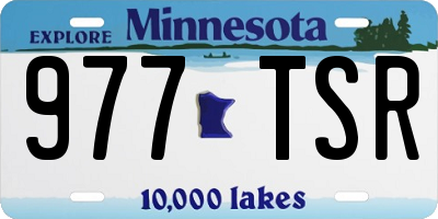 MN license plate 977TSR