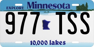 MN license plate 977TSS