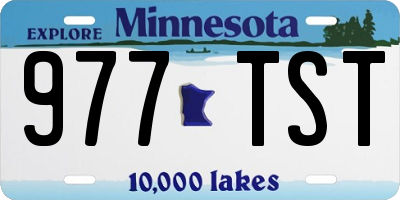 MN license plate 977TST