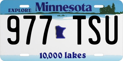 MN license plate 977TSU