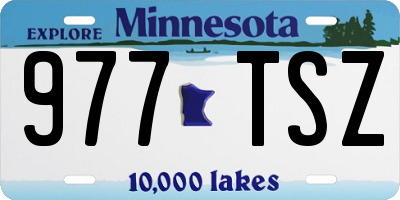 MN license plate 977TSZ