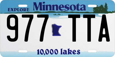 MN license plate 977TTA