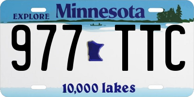 MN license plate 977TTC
