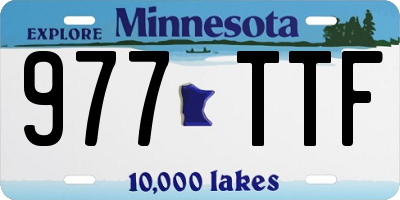 MN license plate 977TTF