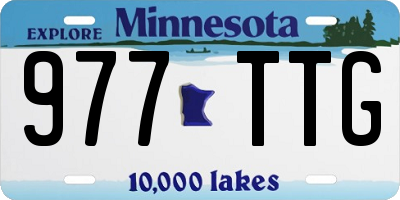 MN license plate 977TTG