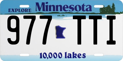 MN license plate 977TTI