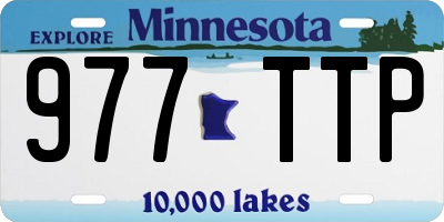 MN license plate 977TTP