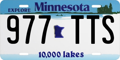 MN license plate 977TTS