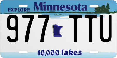 MN license plate 977TTU