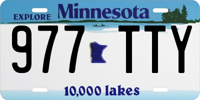 MN license plate 977TTY