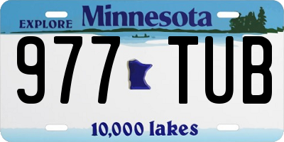 MN license plate 977TUB